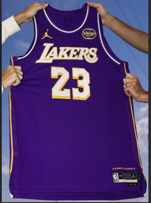 Men Los Angeles Lakers #23 James purple NBA jersey->ncaa teams->NCAA Jersey